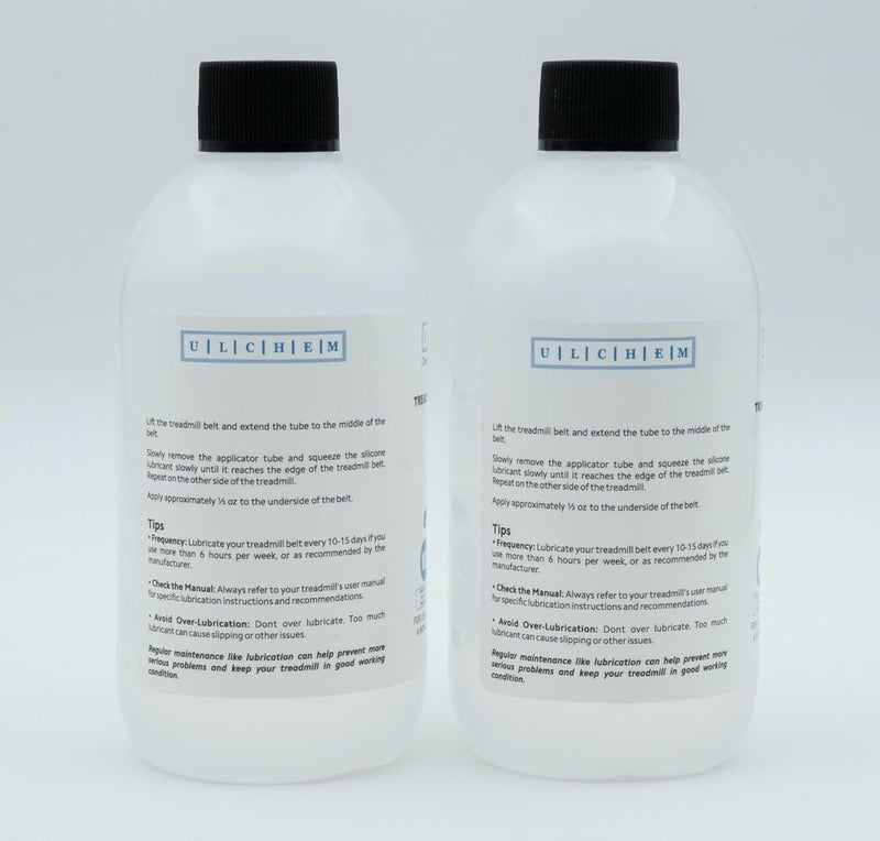 ULCHEM Silicone Treadmill Belt Lubricant, NSF H1 Grade,13-inch Application Tubes, Pure Silicone Oil, Non-Toxic & Odorless, High-Temperature Resistant, Easy to Use for All Brands (16.8 oz/496 ml (2x8.4 oz)) - Image 4